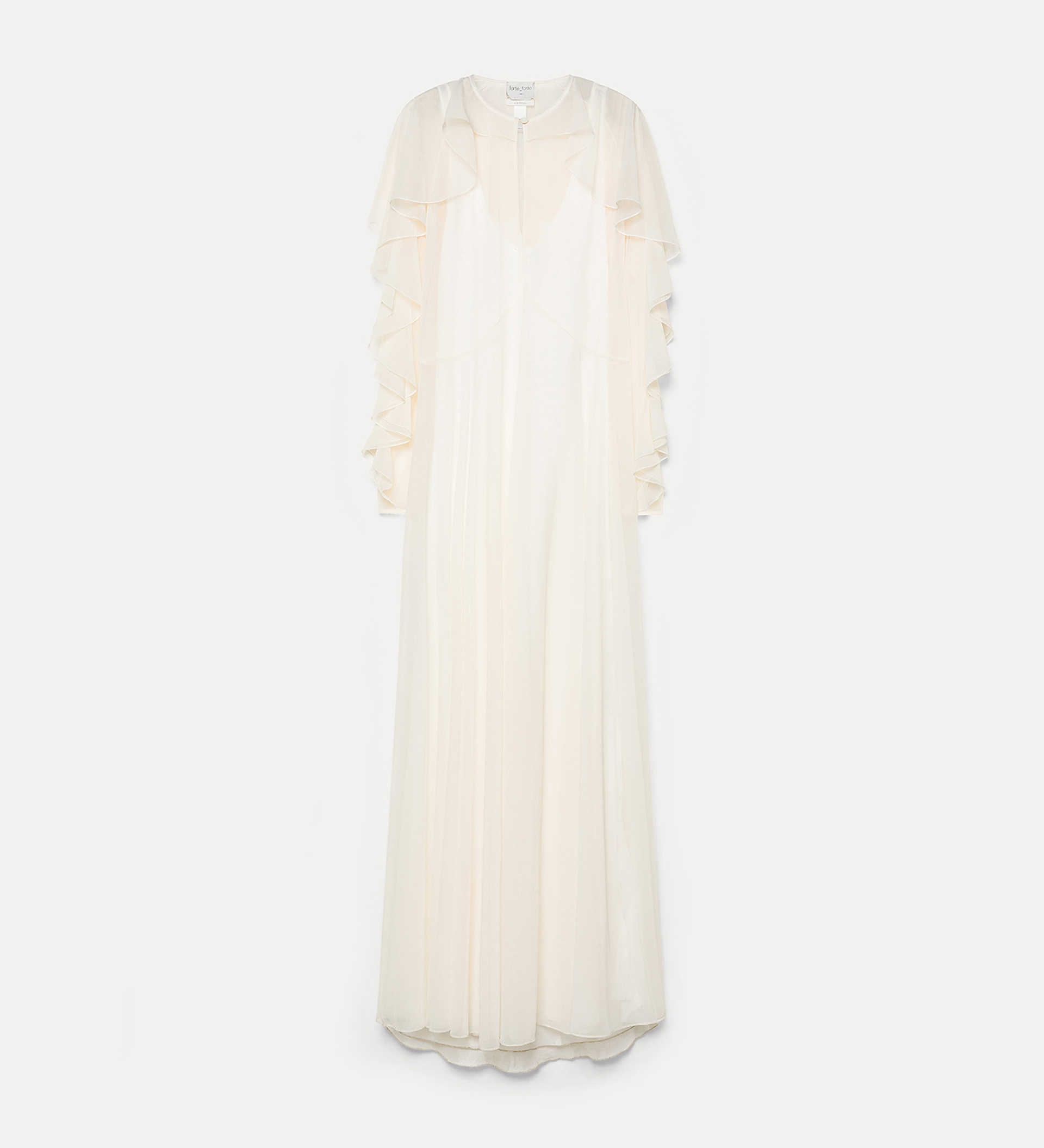 robe à volants en chiffon contemporain | forte_forte