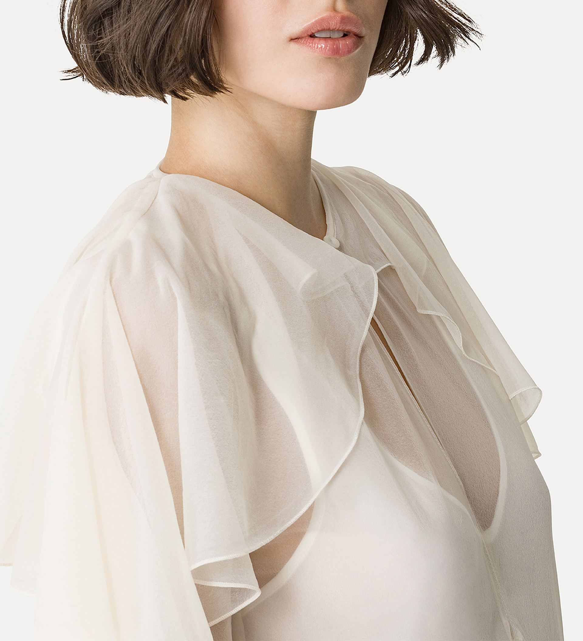 robe à volants en chiffon contemporain | forte_forte