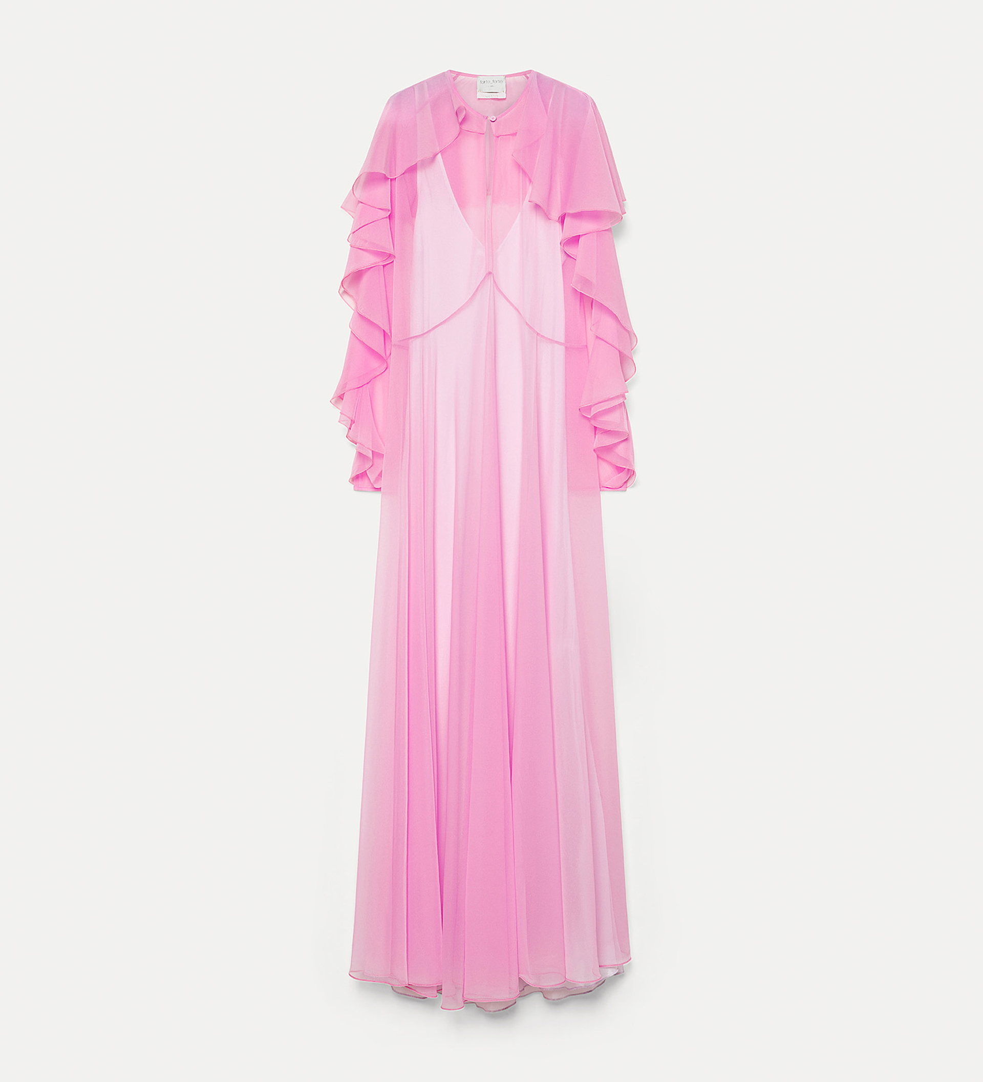 long dress in contemporary chiffon | forte_forte