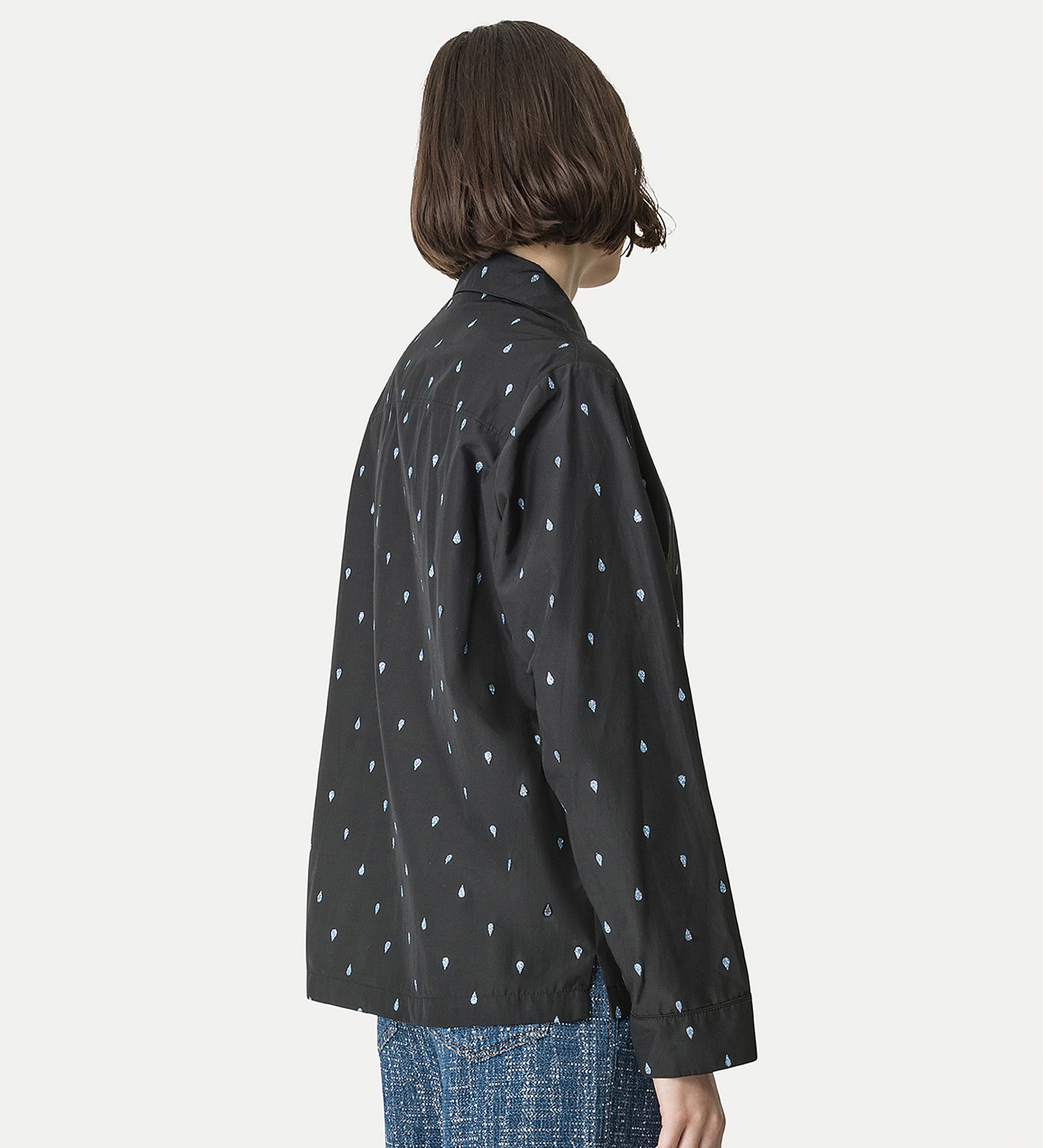 chemise pyjama en taffetas pailleté | forte_forte