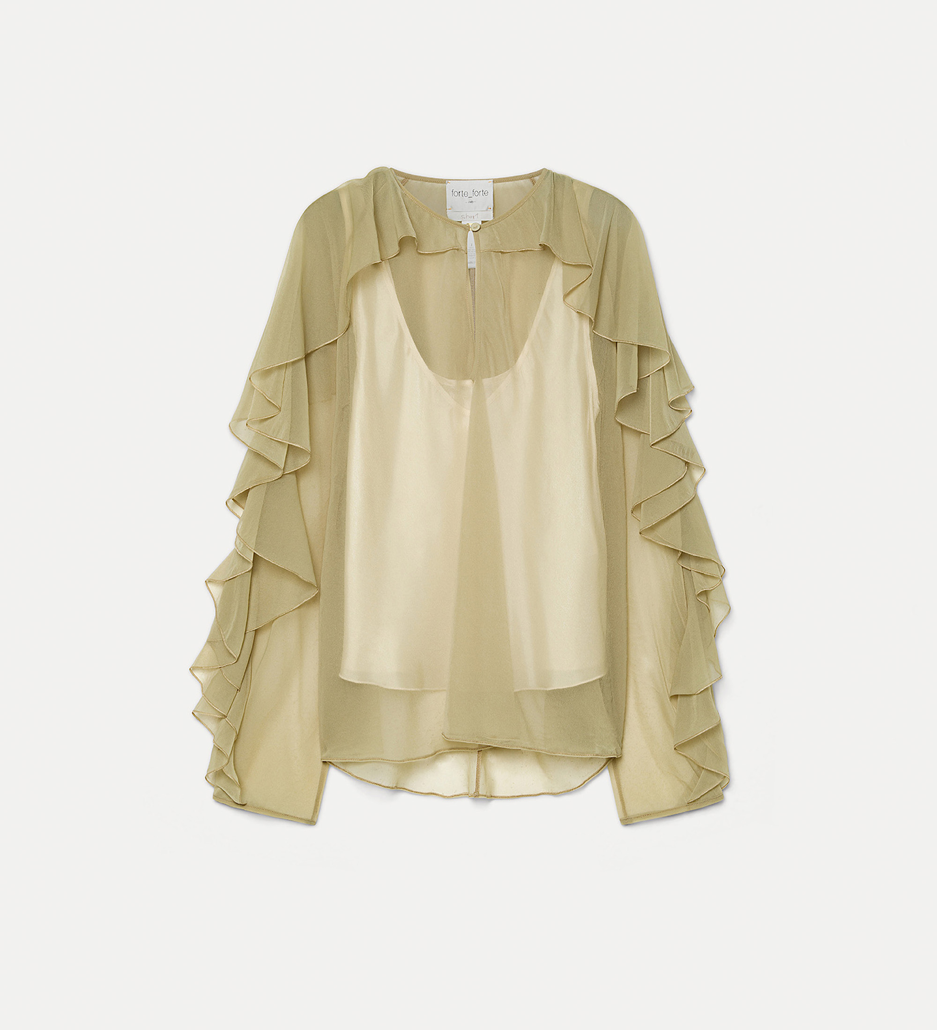 chemise à volants en chiffon | forte_forte