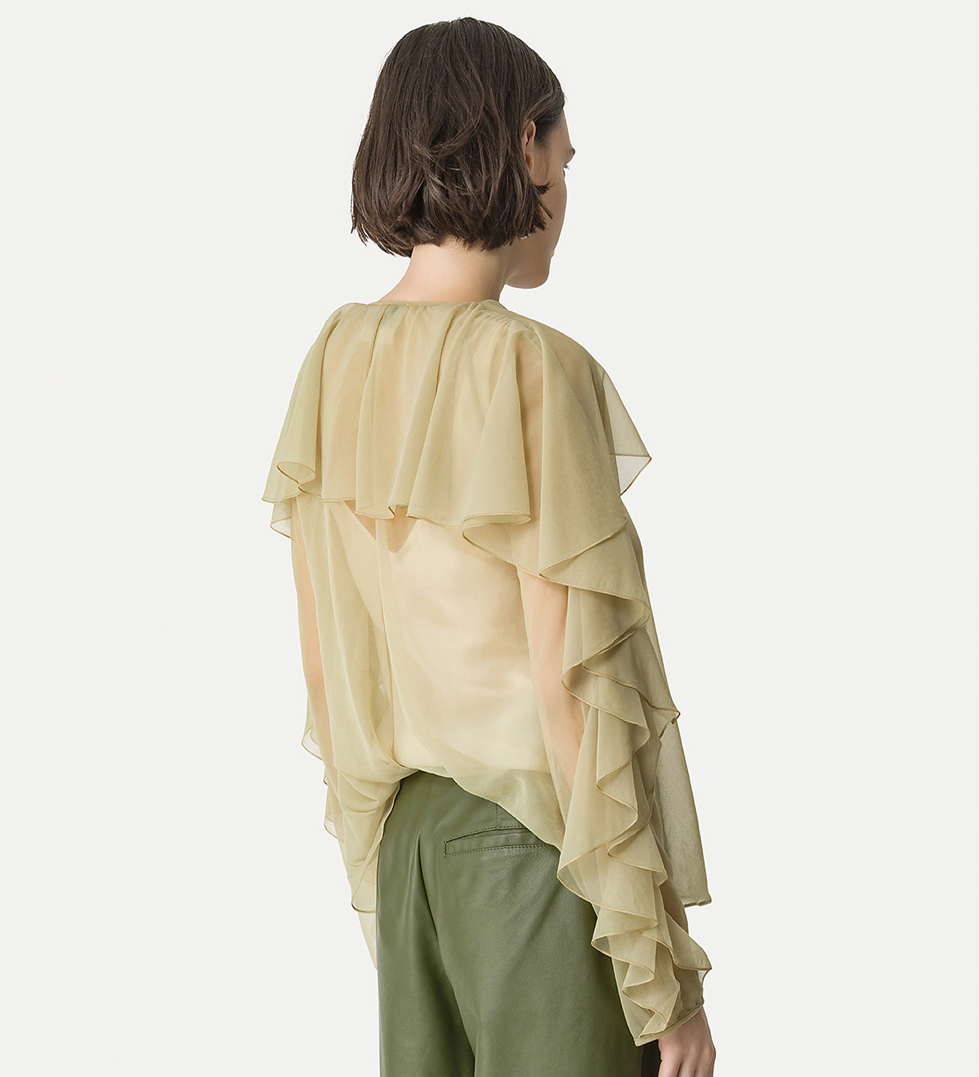 chemise à volants en chiffon | forte_forte