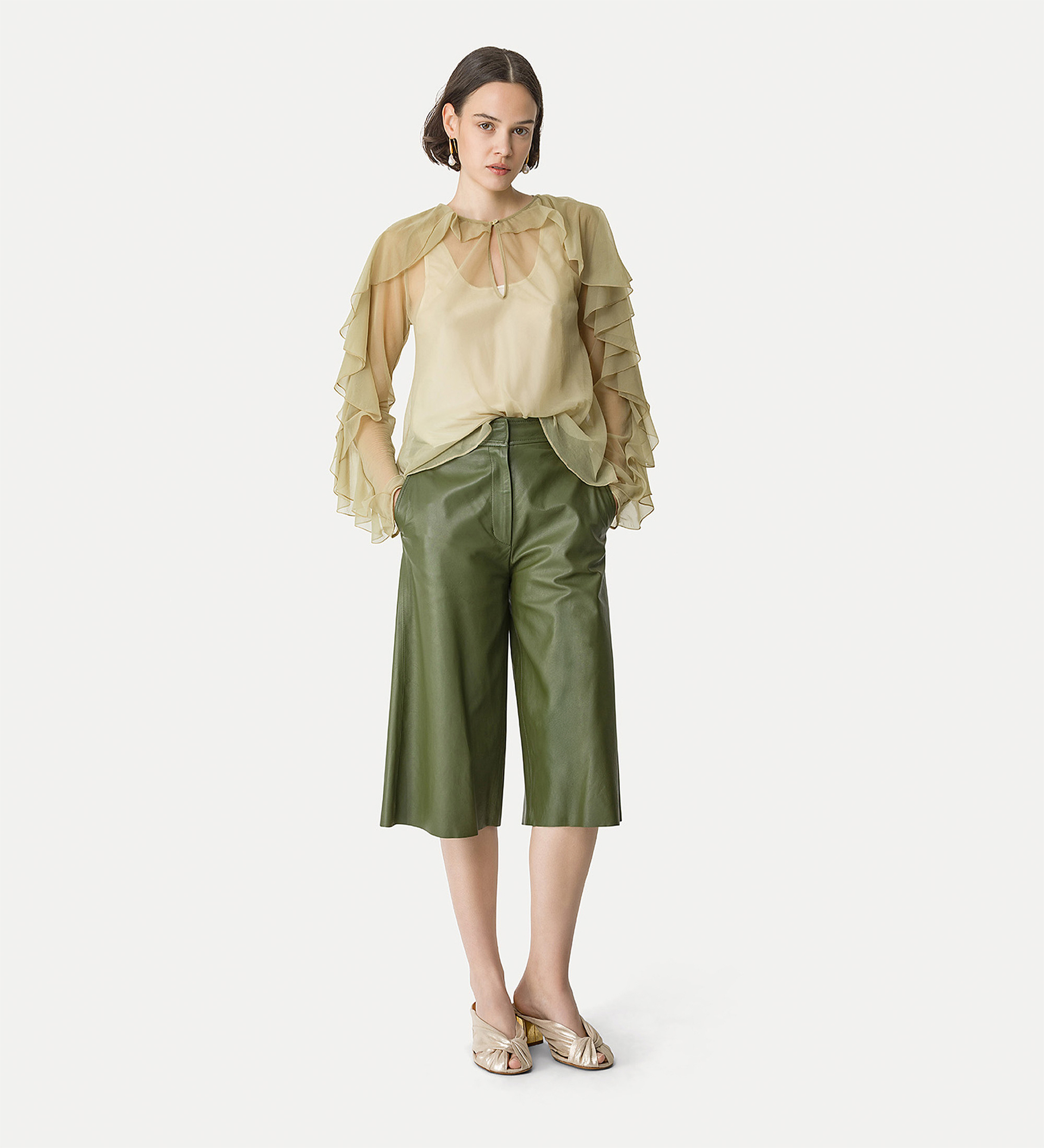 chemise à volants en chiffon | forte_forte