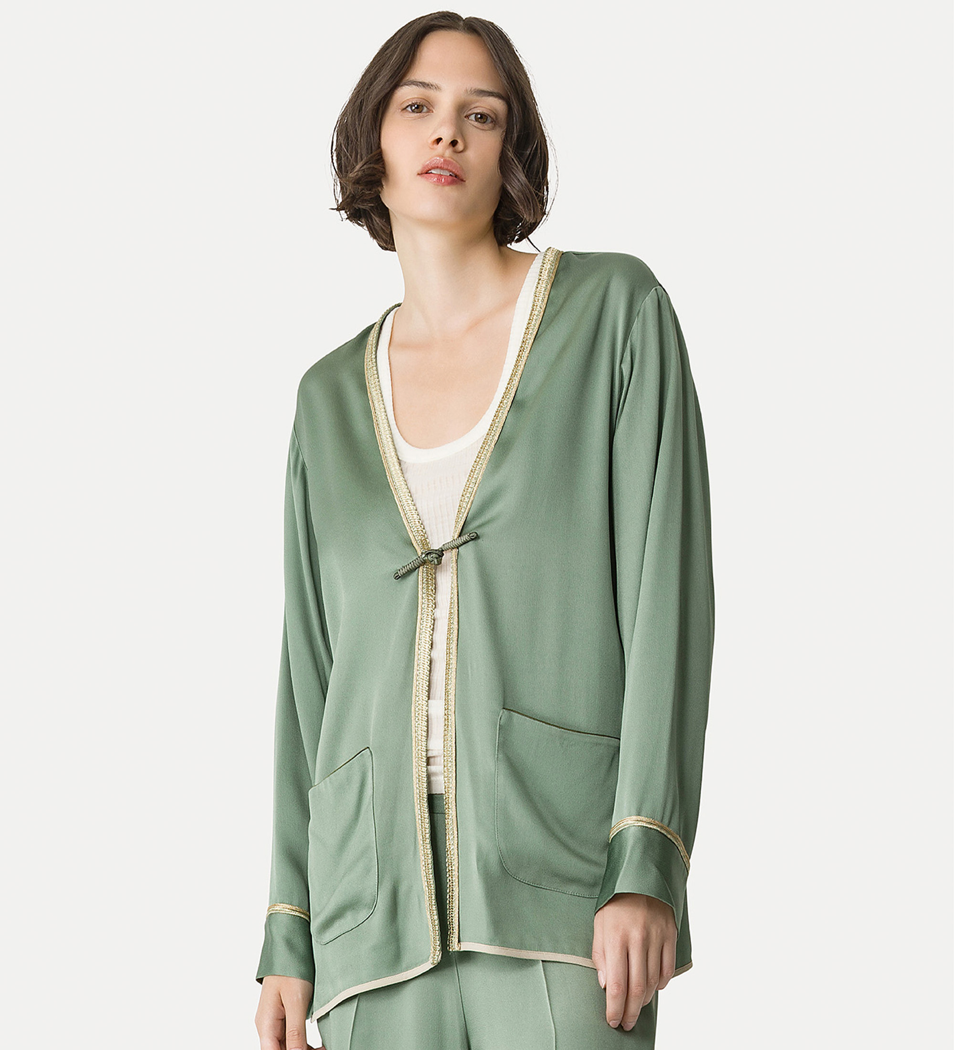 tang—style jacket in envers satin | forte_forte