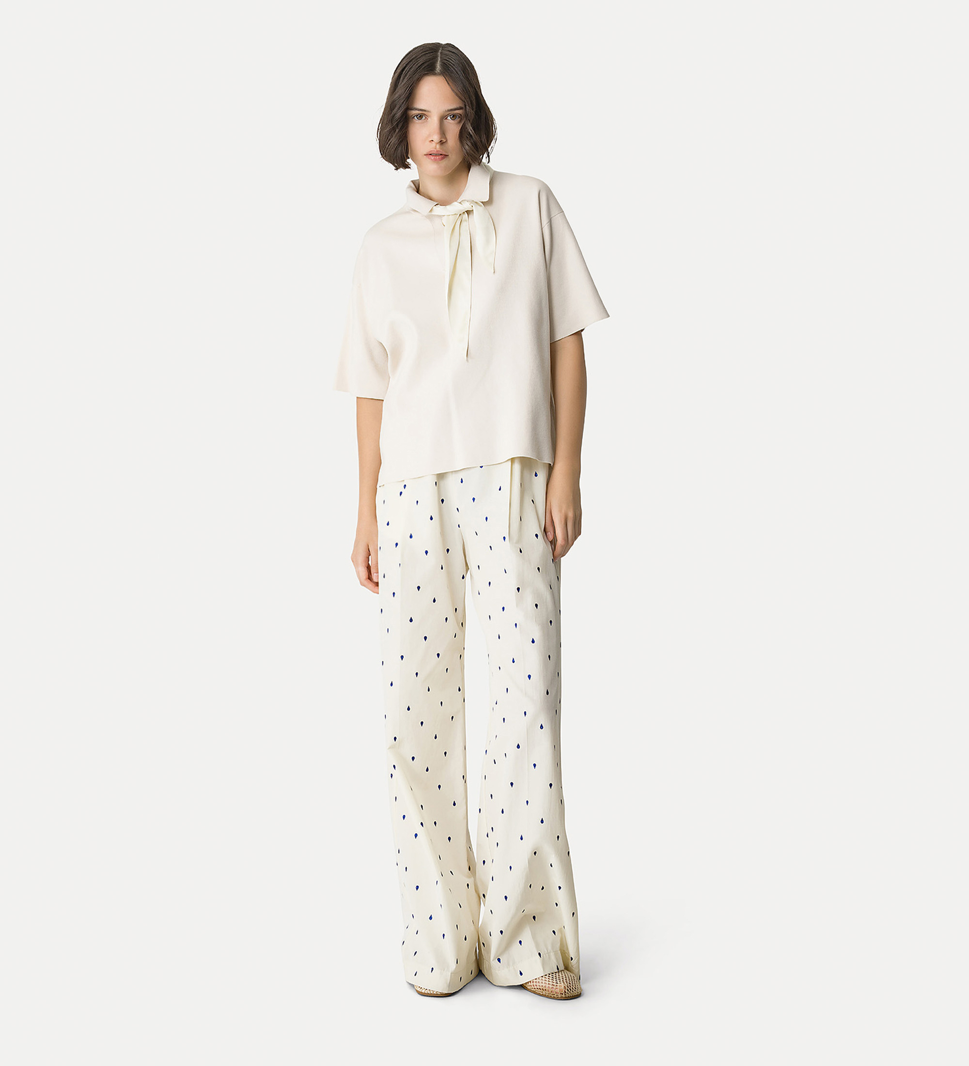 polo en coton point tissu | forte_forte