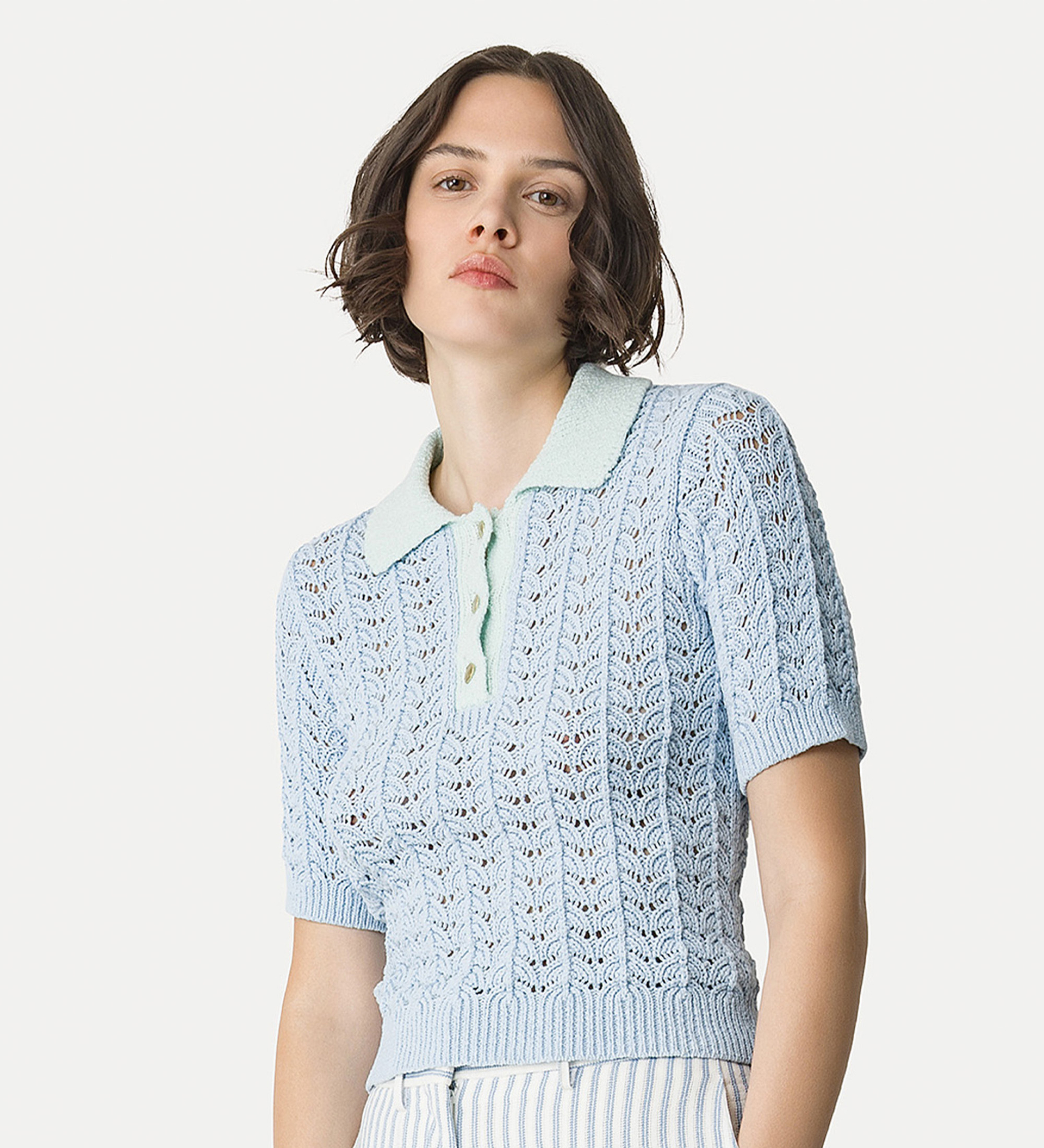 polo élégant en coton | forte_forte