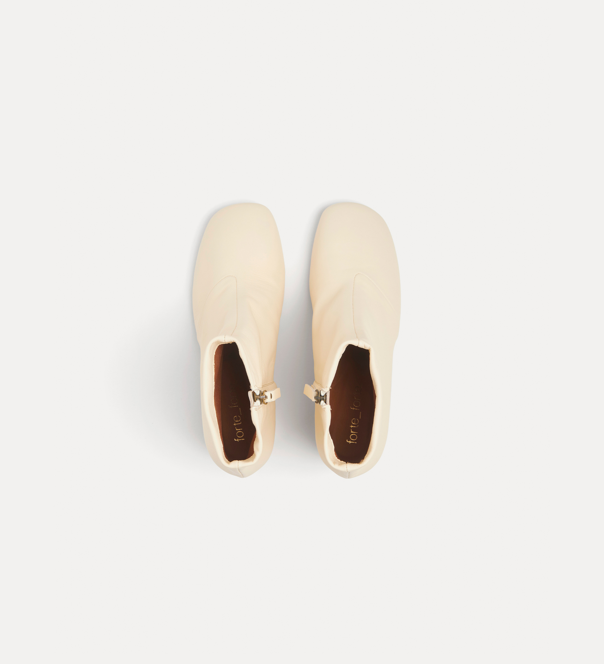 ankle boots with gold–tone heel | forte_forte