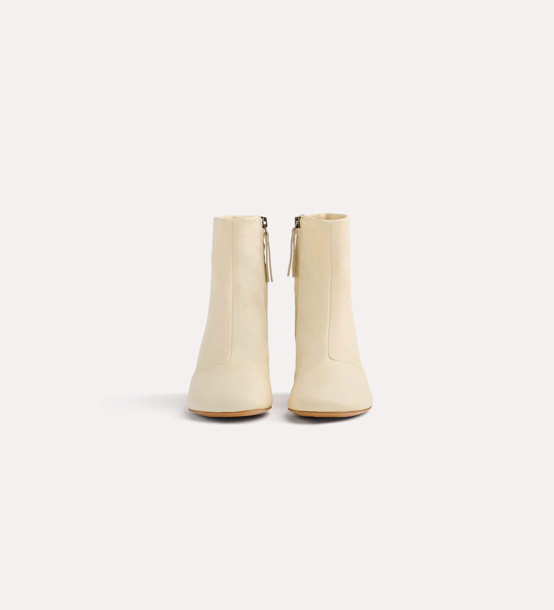 ankle boots with gold–tone heel | forte_forte