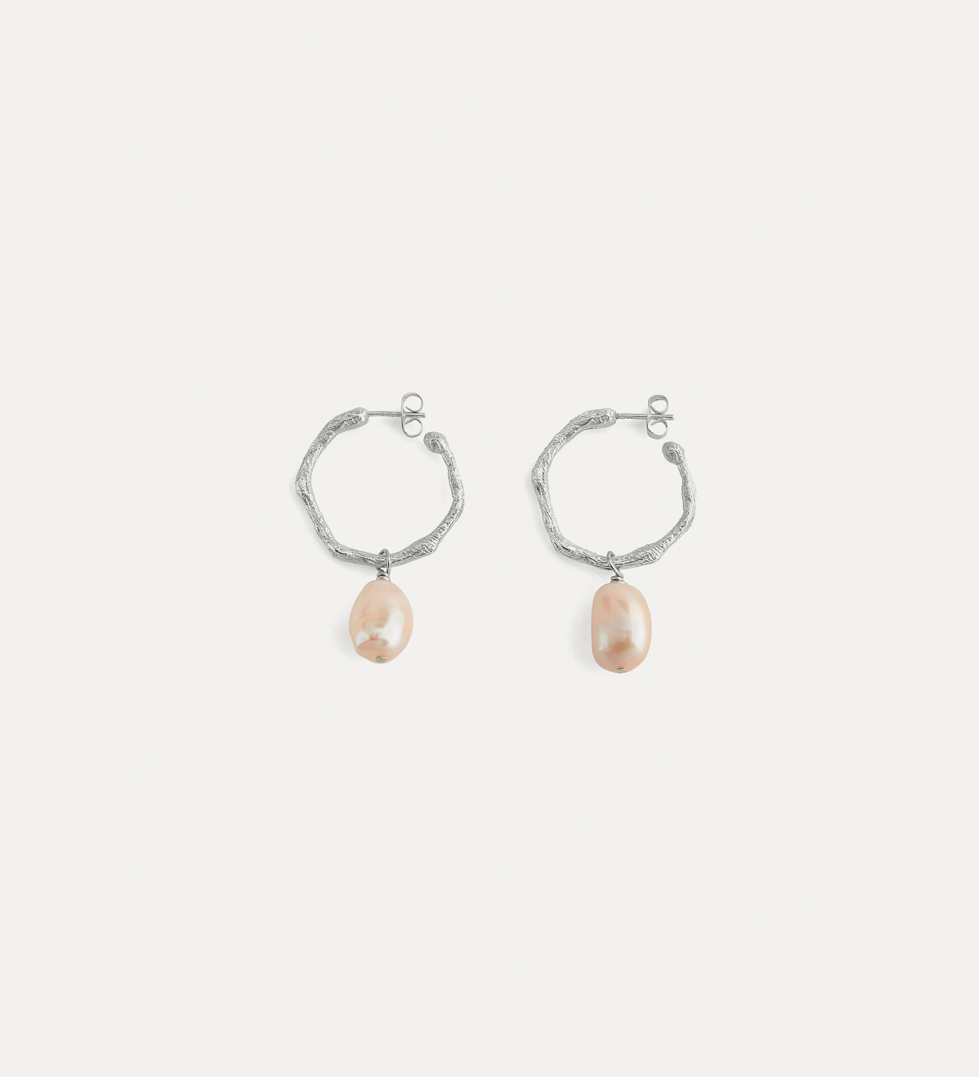 boucle d'oreille créole avec pendentif | forte_forte
