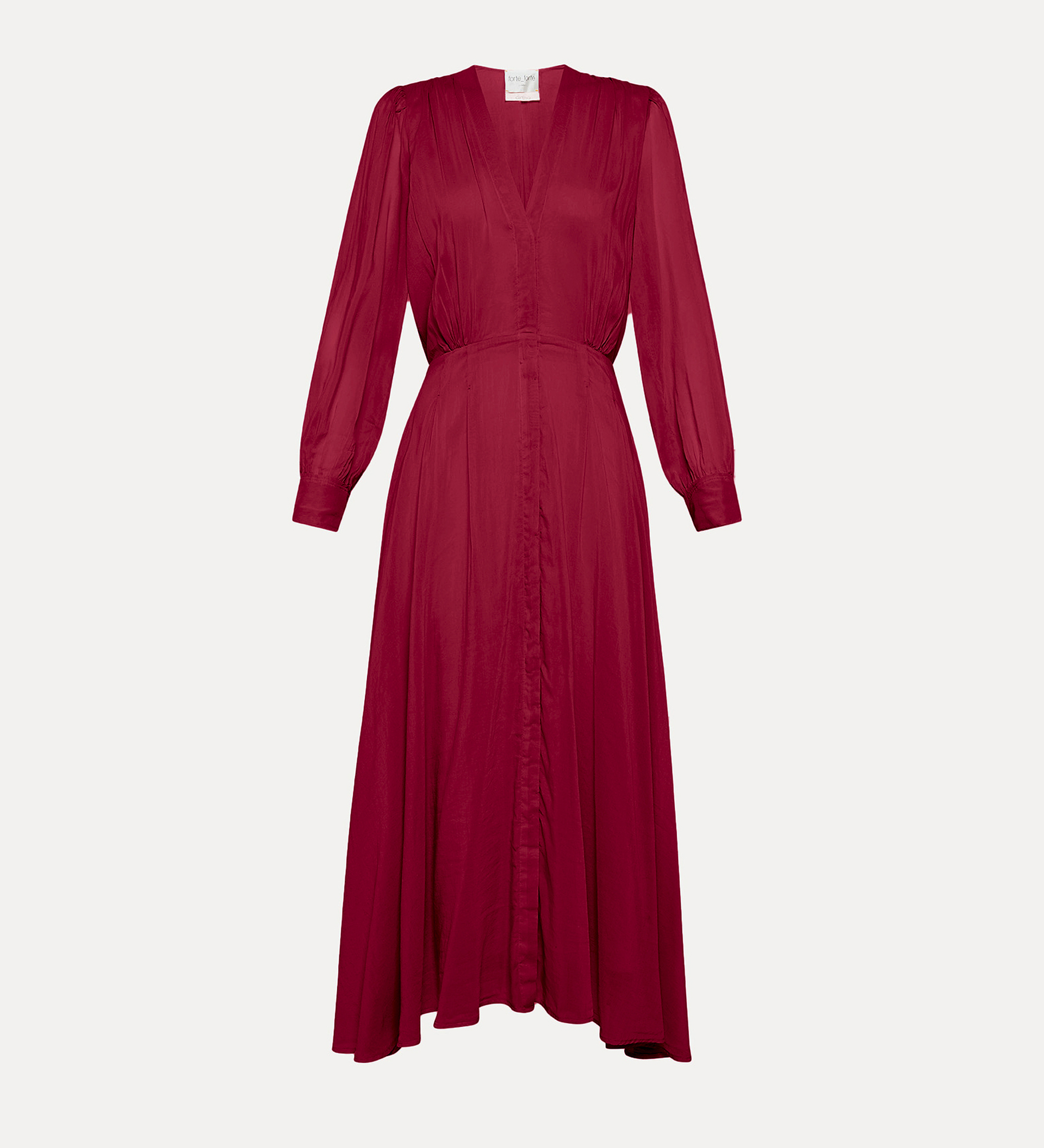 long–sleeve dress in voile | forte_forte