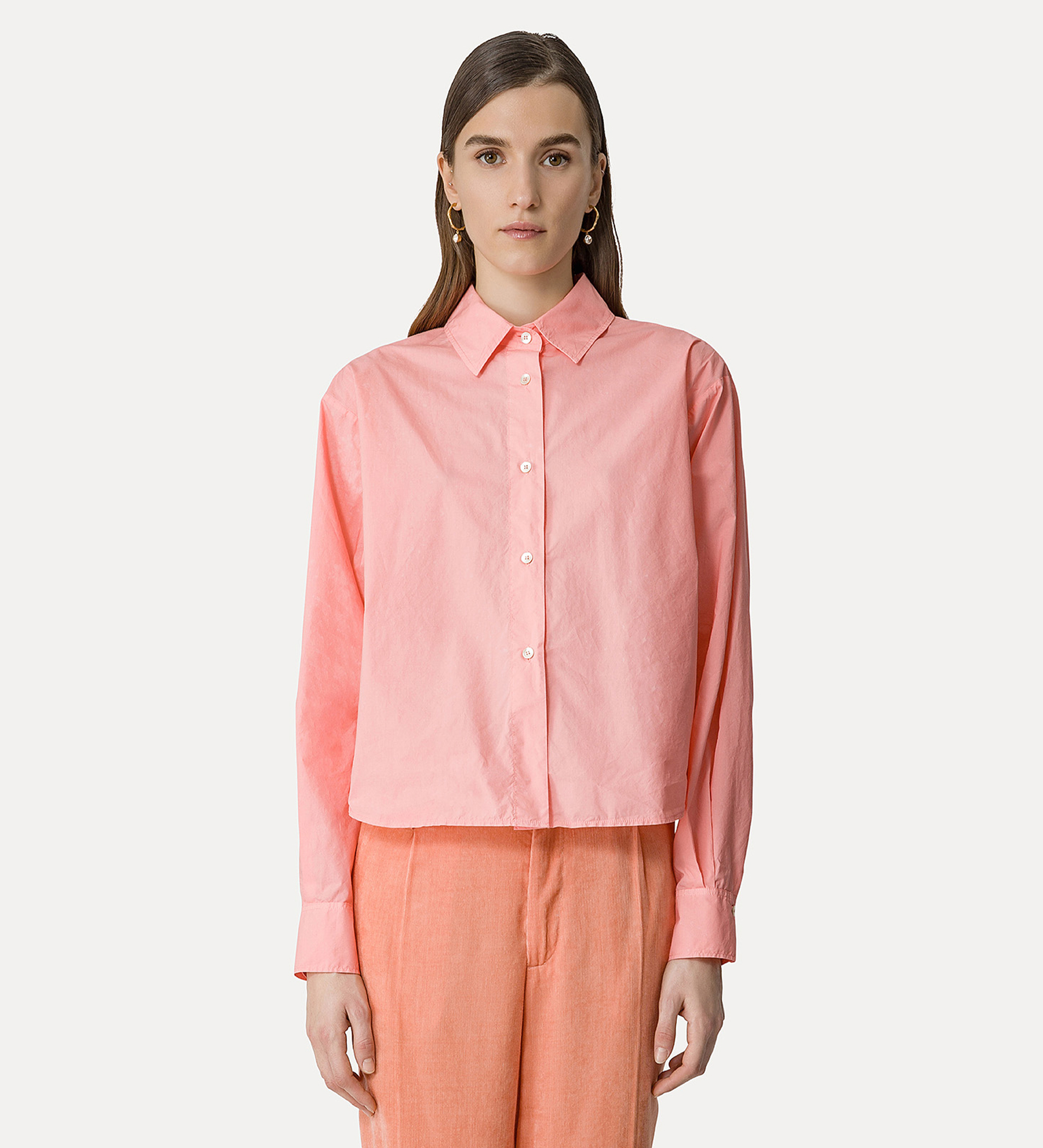 chemise boxy essential en popeline de coton BCI | forte_forte