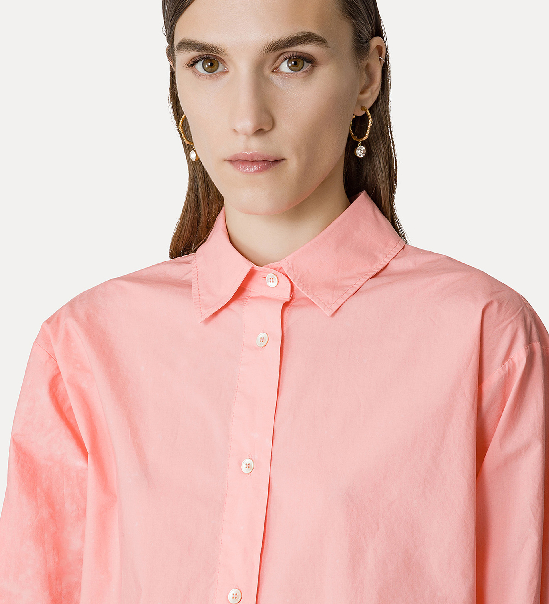 chemise boxy essential en popeline de coton BCI | forte_forte