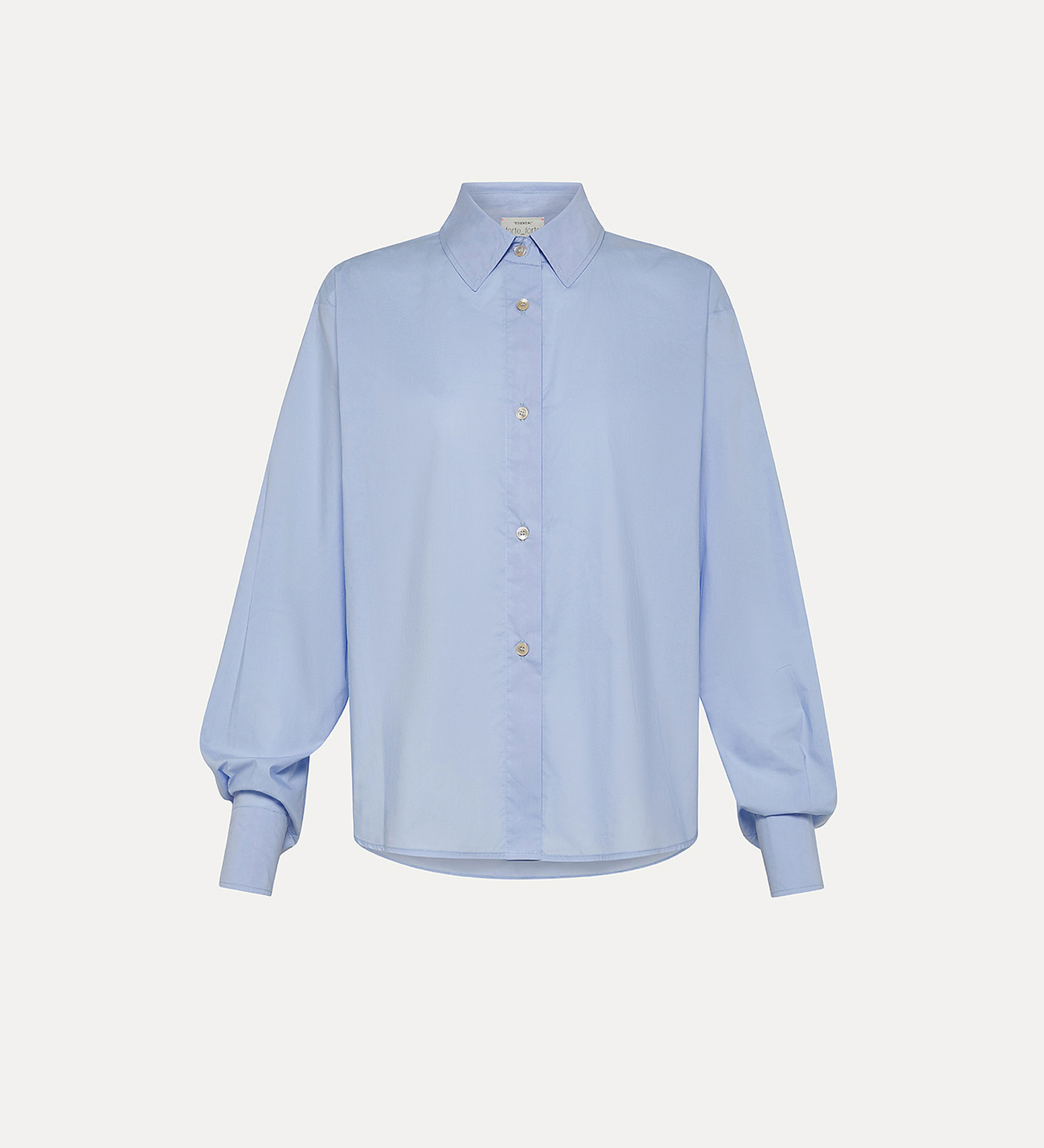 camicia boxy essential in popeline di cotone | forte_forte