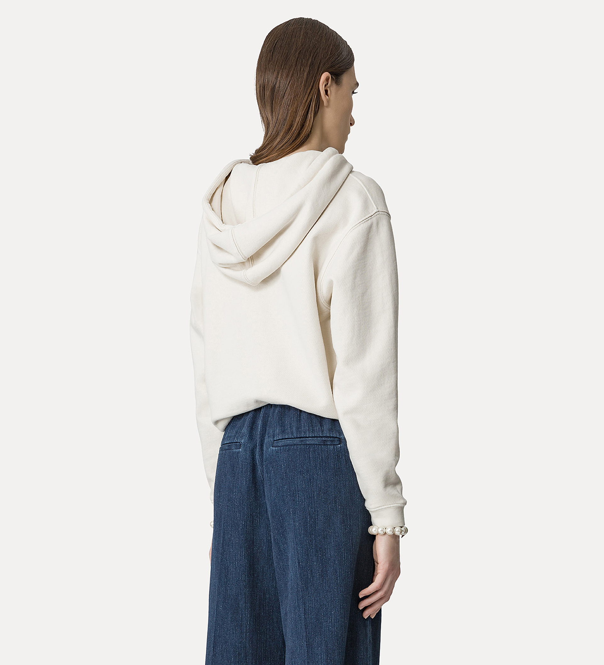 hoodie essential felpa diagonale cotone | forte_forte