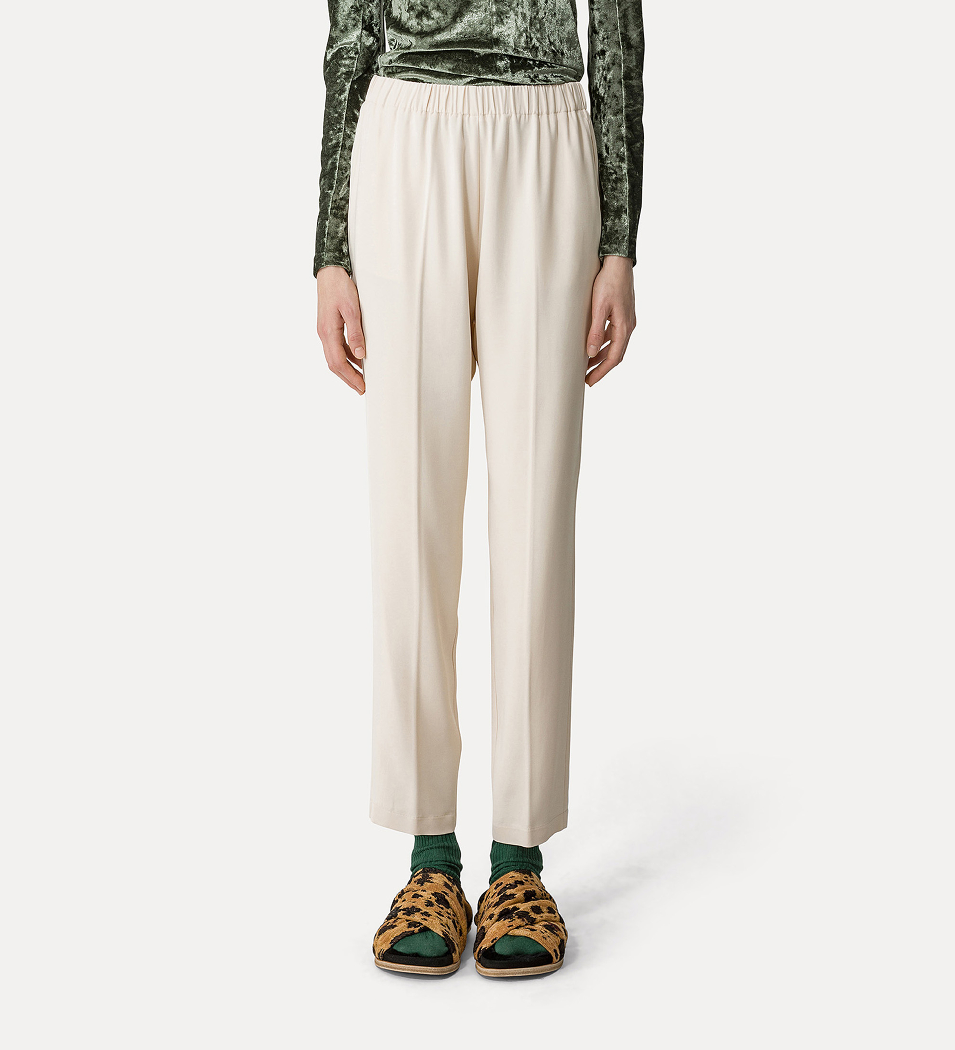 pantalon essential en crêpe cady stretch | forte_forte