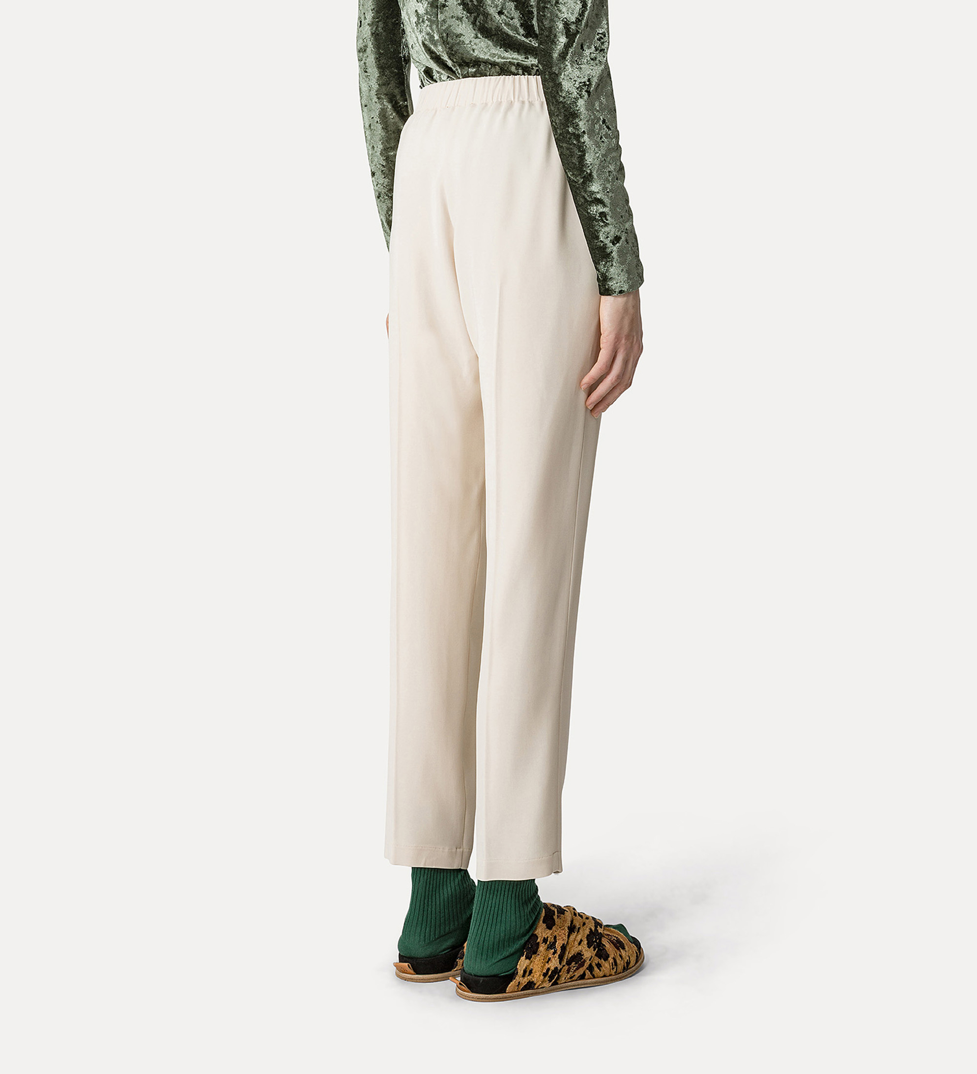 pantalon essential en crêpe cady stretch | forte_forte
