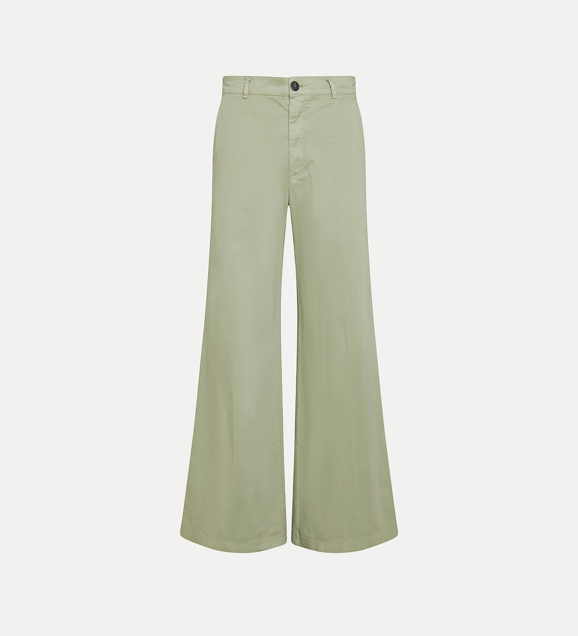 pantalon essential en twill de coton émerisé | forte_forte