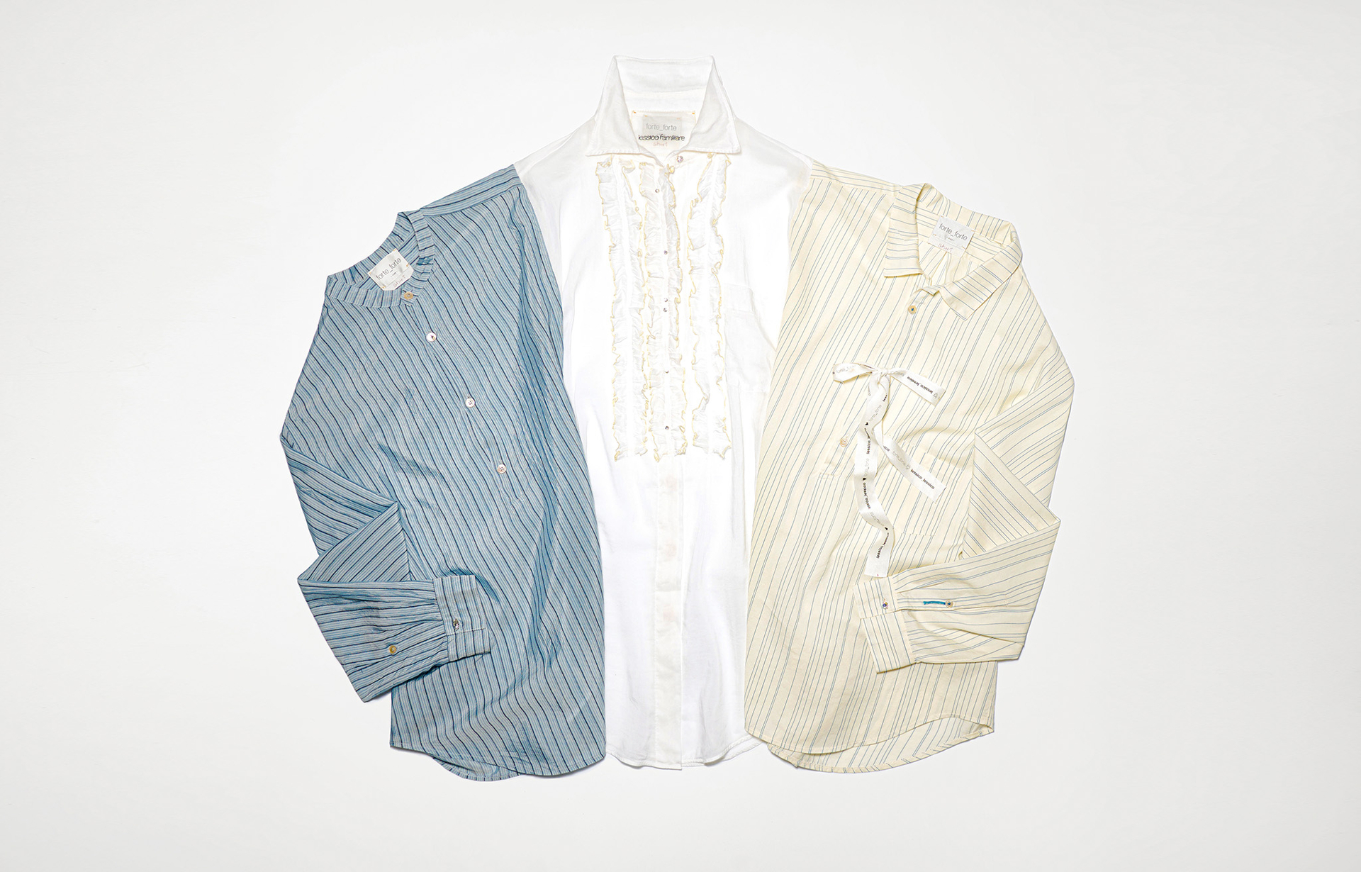 camicia tripla jabot | forte_forte